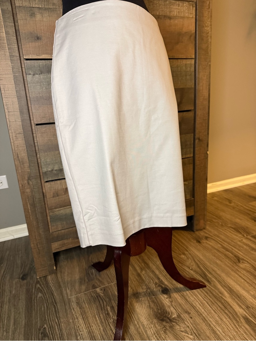 Adrianna Papell Light Gray Pencil Skirt Women’s Size 12 Career Office Midi